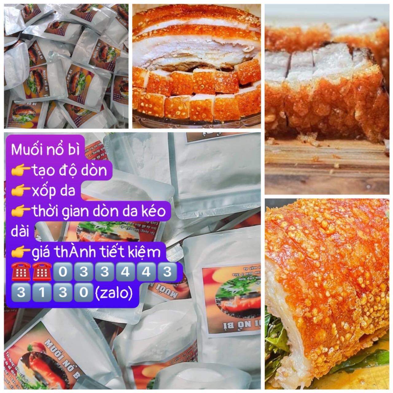 500gr muối nổ bì heo