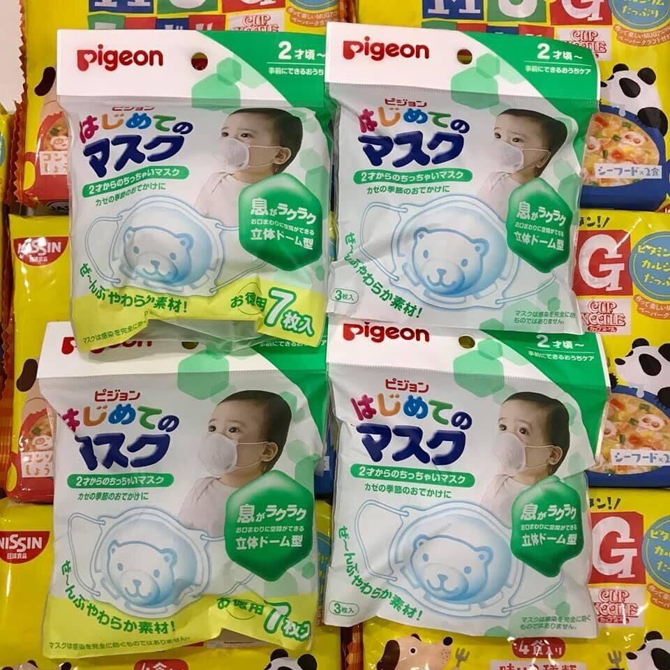 KHẨU TRANG GẤU PIGEON NHẬT BẢN SET 7 CHIẾC