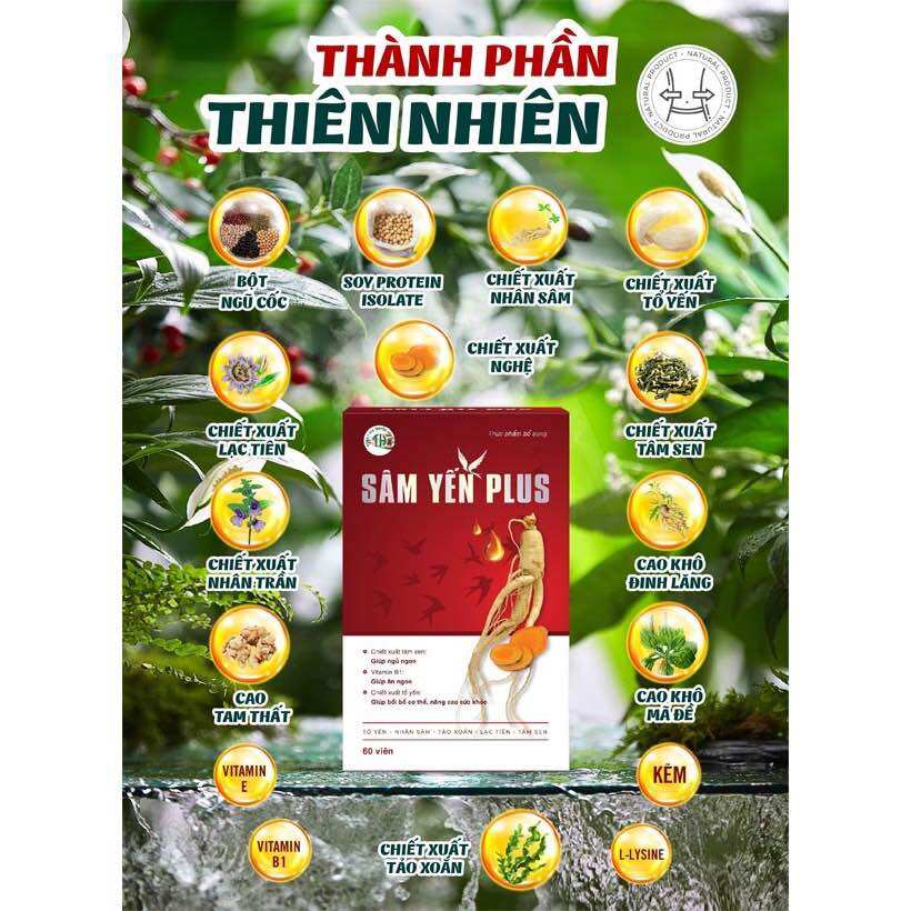 Tăng cân Sâm Yến Plus hộp 60v