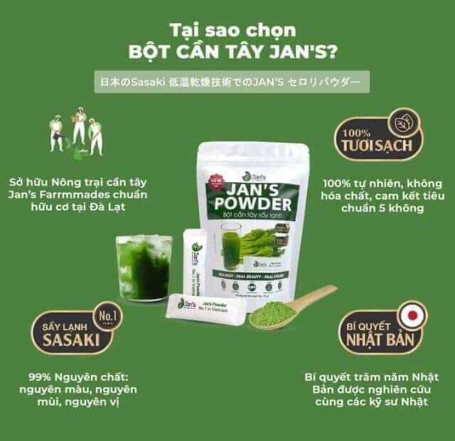 Bột cần tây sấy lạnh Jan’s