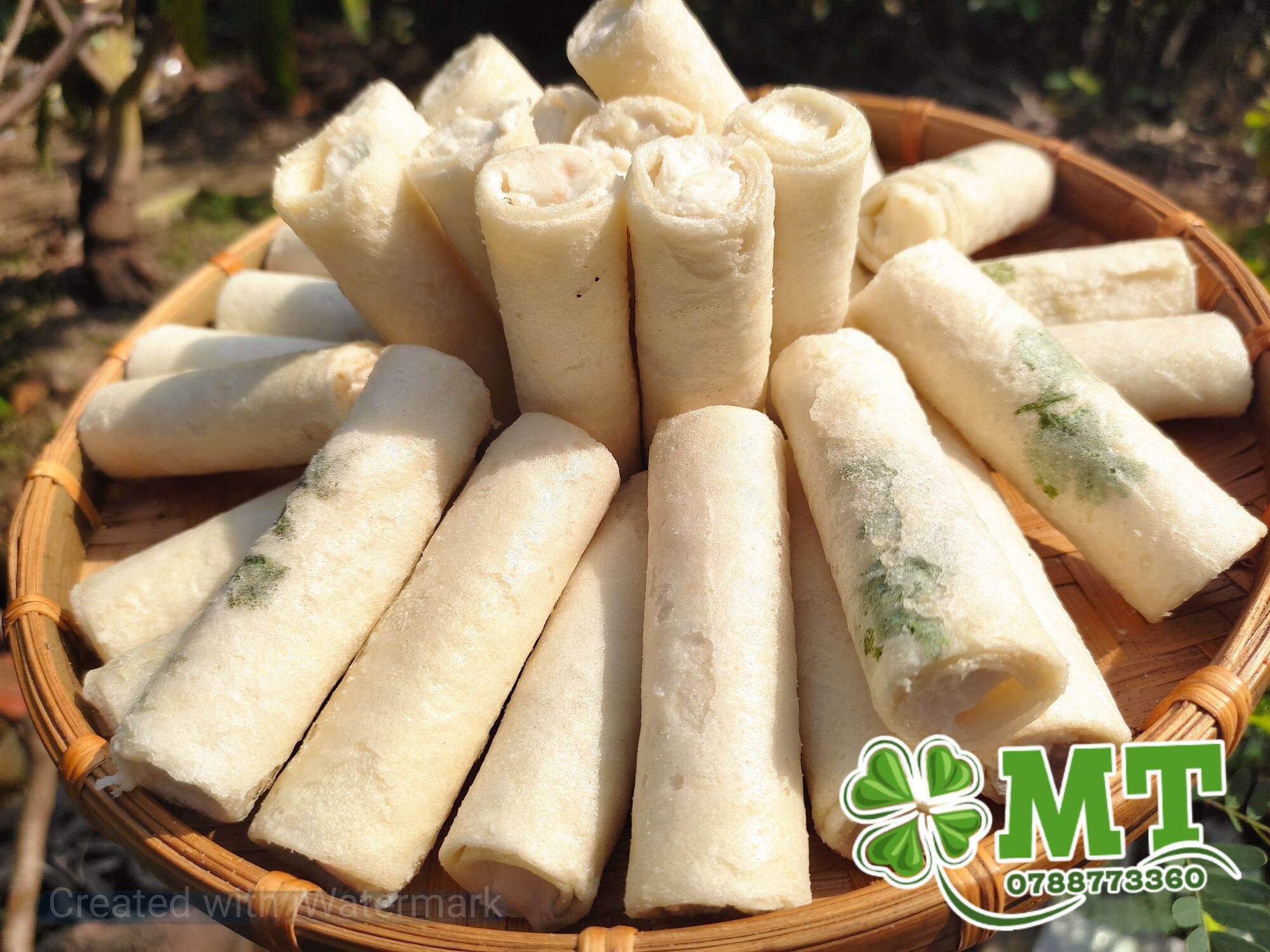 Bánh ống ngò nhân kem vani 1kg