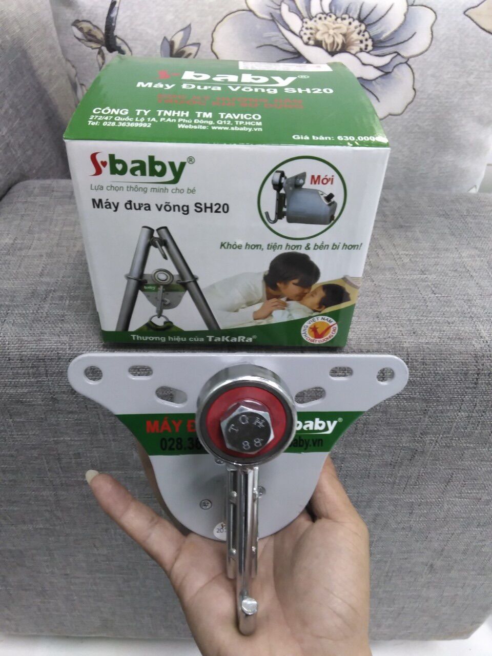 Máy đưa võng tự động cao cấp thế hệ mới - Giúp bé ngủ ngon mẹ nhàn rỗi