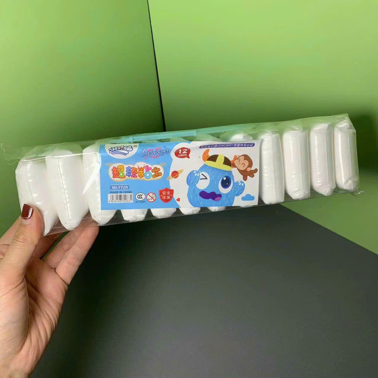 12 gói đất sét tự khô màu trắng