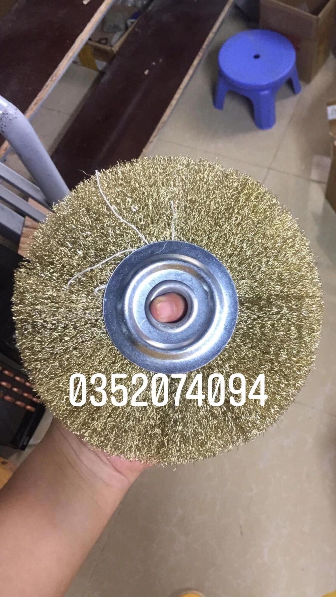 Chổi thép dập đk 150 lỗ trục 16mm lắp máy trục quật chuyên quật gốc cây, gỗ lũa, chà gỉ sắt, đáng nhẵn đồ gỗ cứng, đá