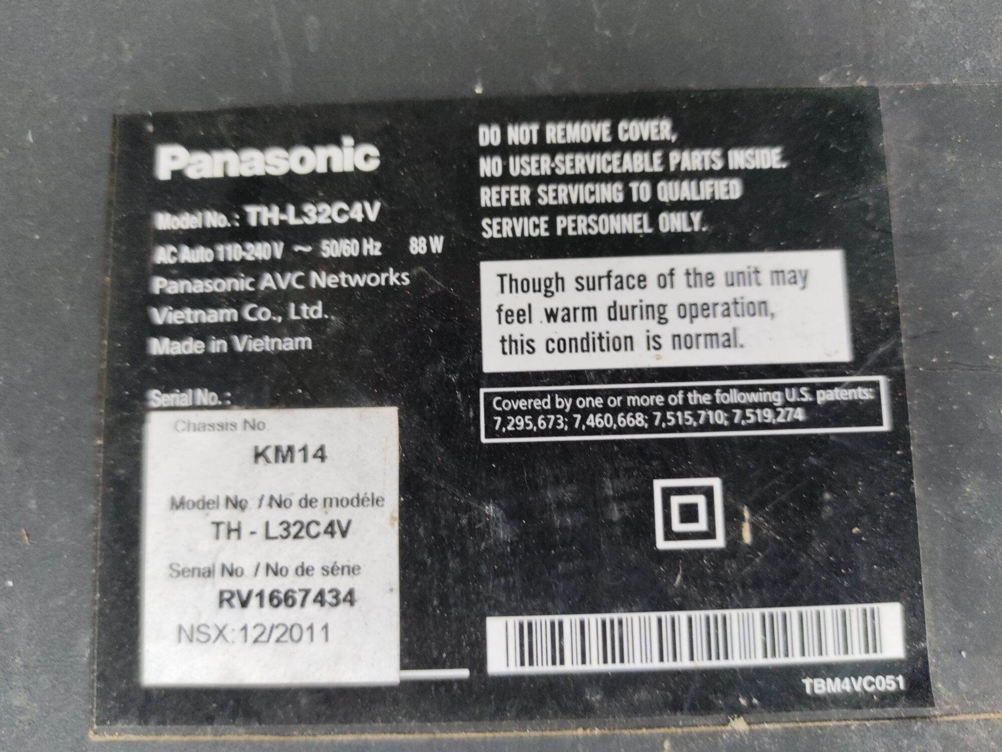 Mắt nhận tivi Panasonic TH-L32C4V