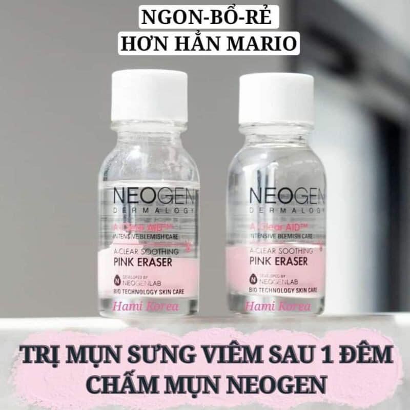 Chấm mụn neogen dermalogy 2 lớp xẹp mụn sau 4h a-clear aid soothing pink eraser 15ml
