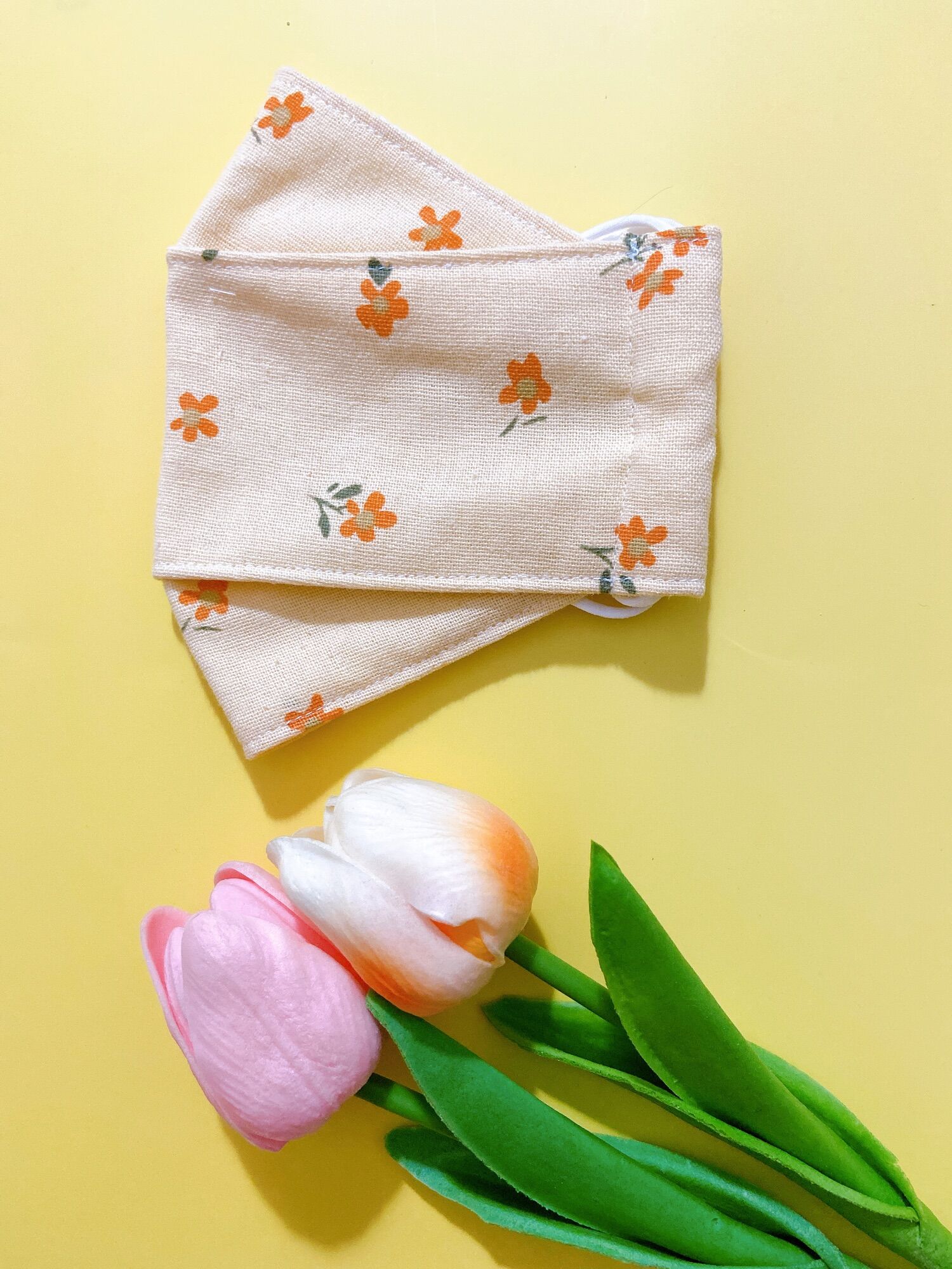 Khẩu trang vải 3D linen cho người lớn