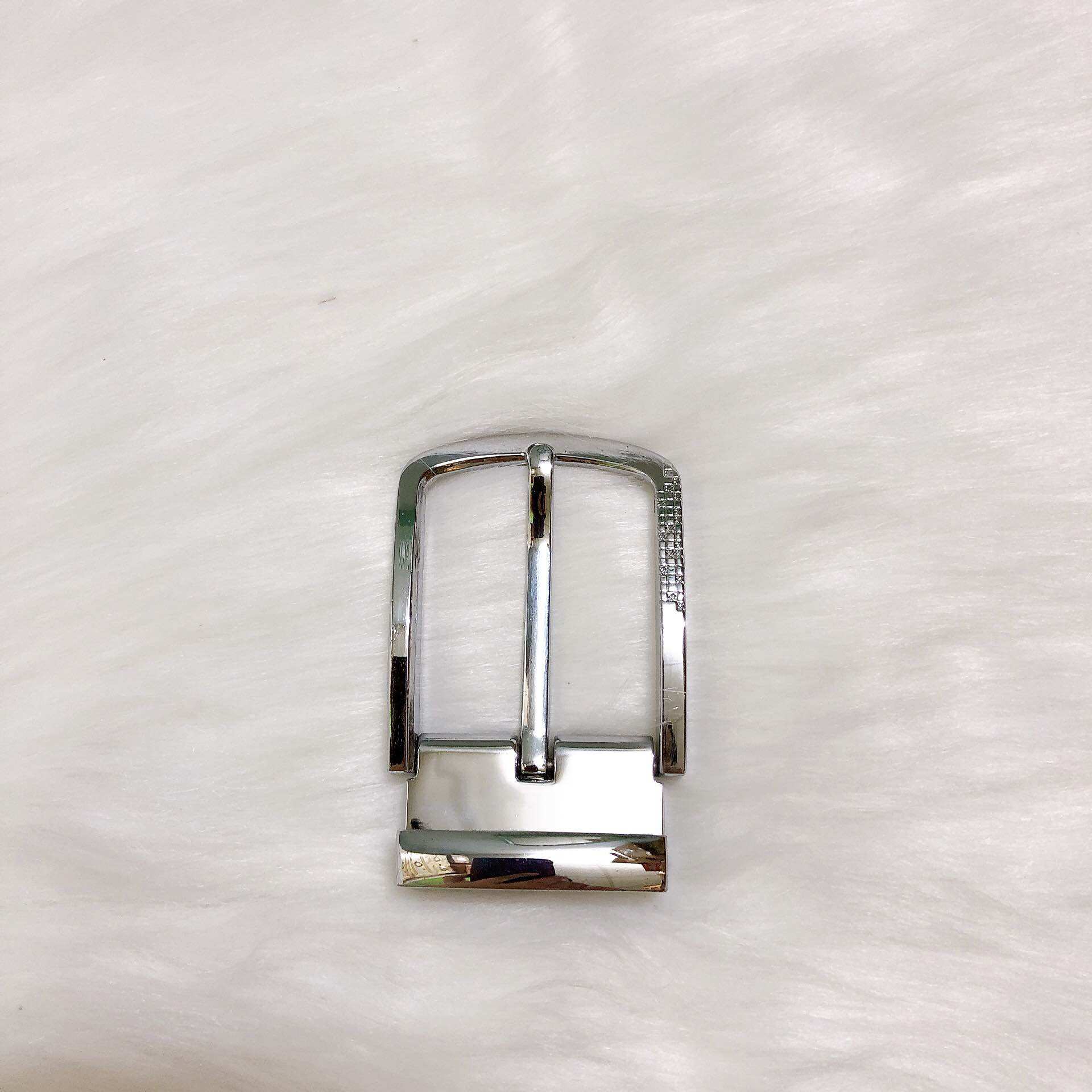 Mặt khóa thắt lưng (đầu dây nịt), mặt kim, 4cm, kiểu đầu rời 2 phần