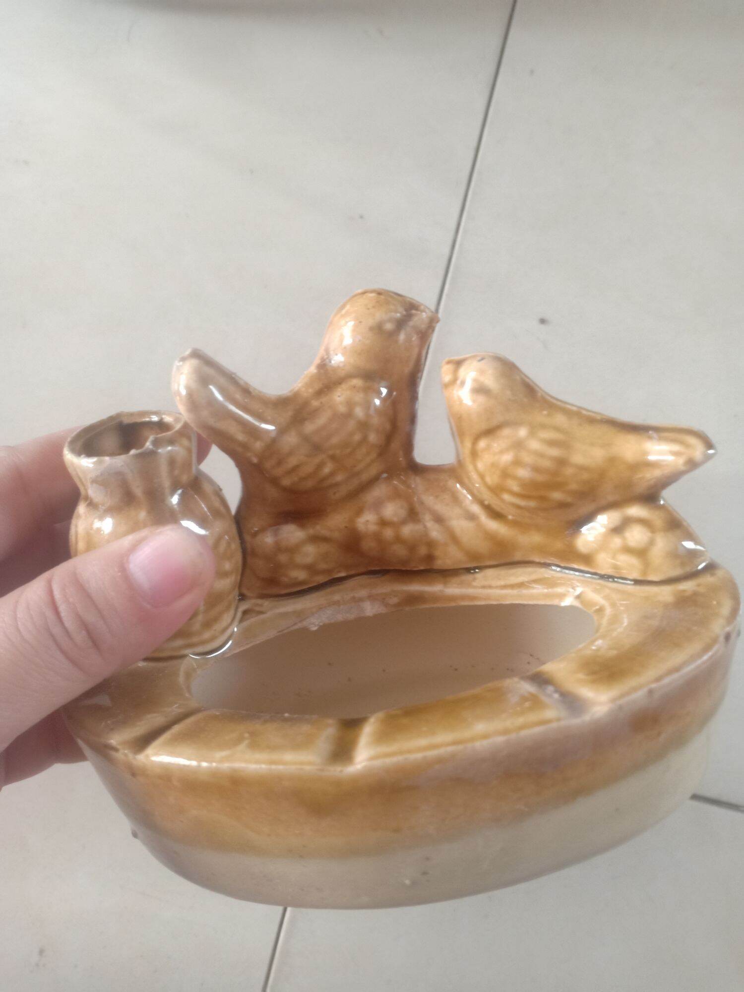 gạt tàn + hủ tăm đá kiểu xưa 1c