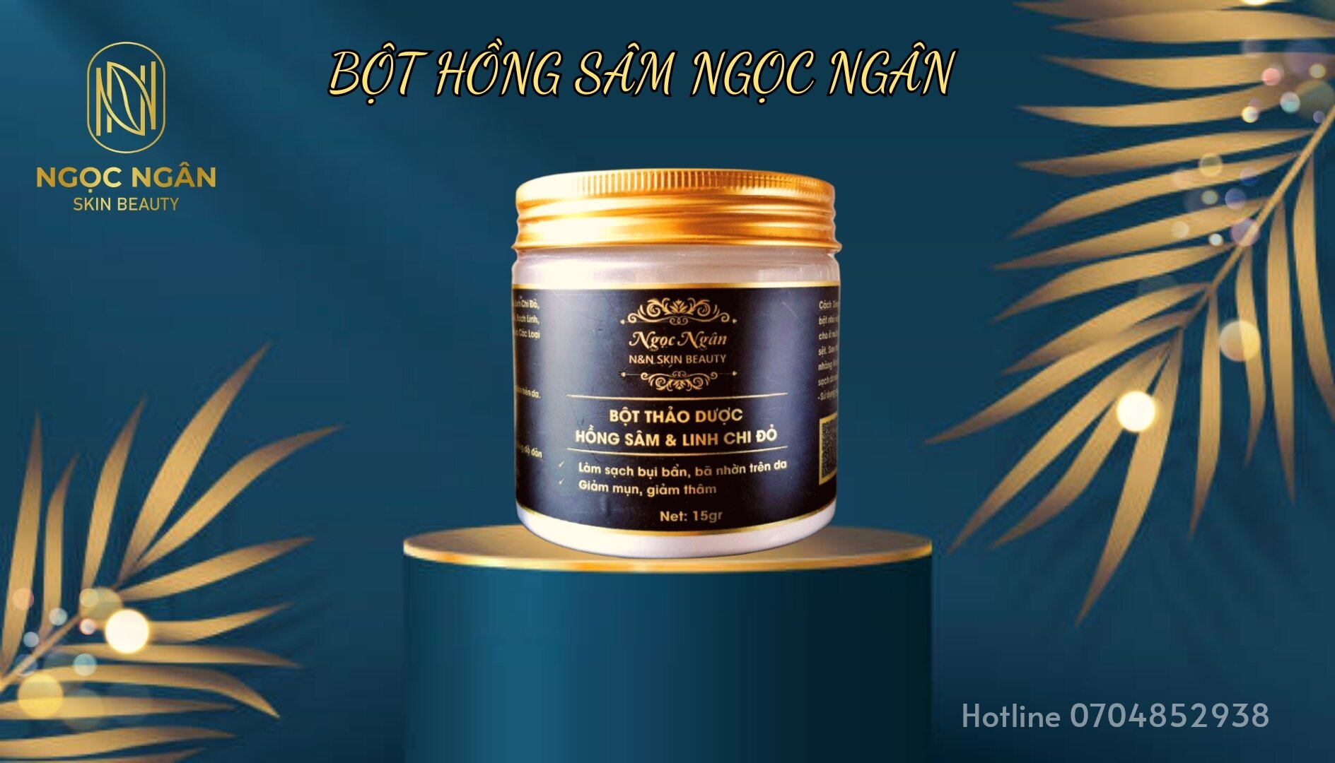LIỆU TRÌNH TÁI TẠO DA HỒNG SÂM + BỘT HỒNG SÂM