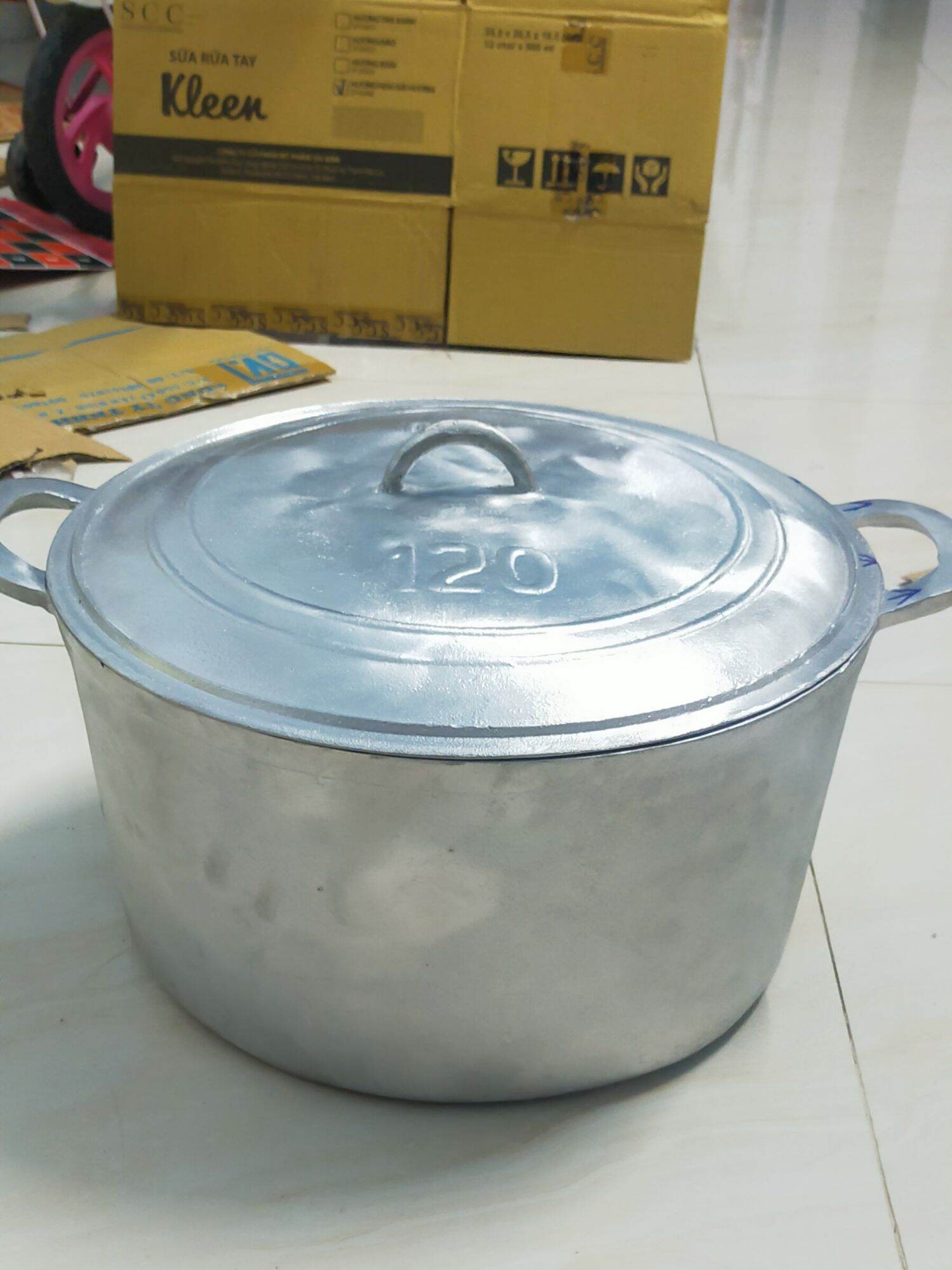 Nồi gang đúc số 120 dk 40cm cao 21cm