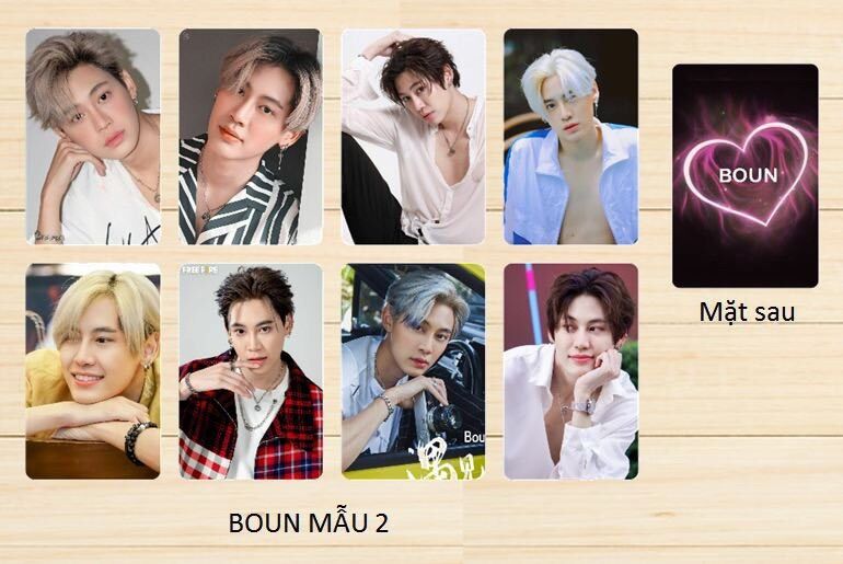 Set 8 ảnh bo góc  Boun Noppanut  idol Thái