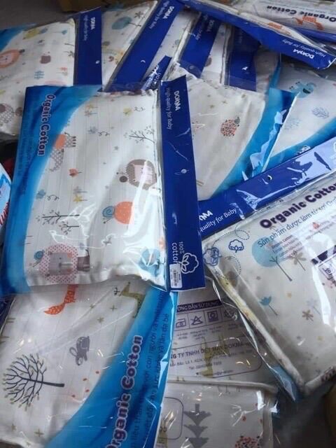 Gối nằm sợi Organic cho bé sơ sinh