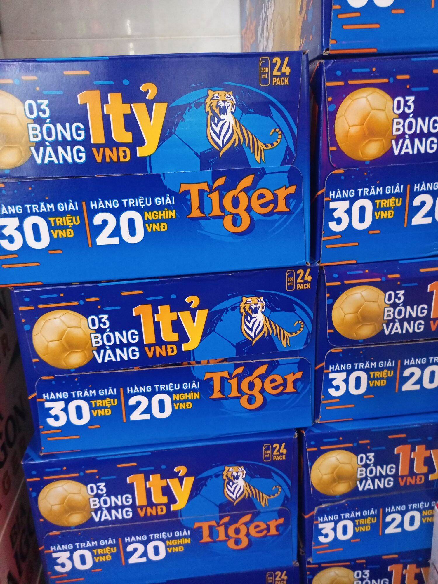 THÙNG BIA TIGER DATE MỚI TRÚNG THUỞNG 24 LON X 330ML