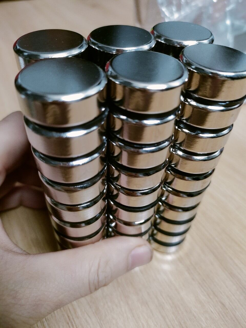 Nam châm viên tròn phi 25x10mm lực hút siêu mạnh