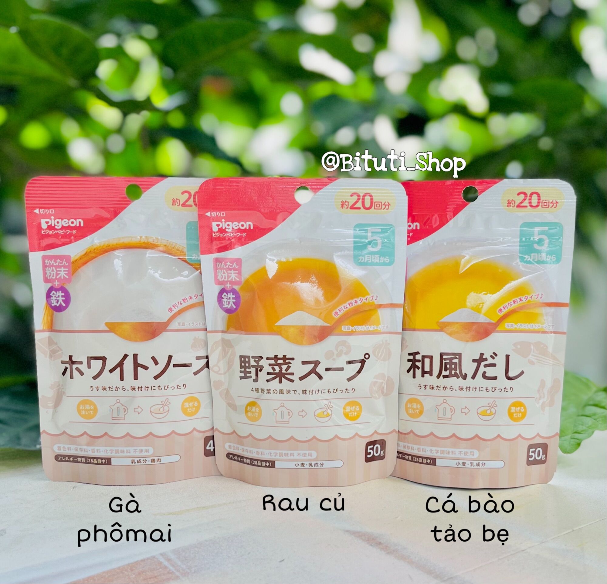 BỘT NÊM DASHI PIGEON NHẬT cho bé ăn dặm từ 5 tháng