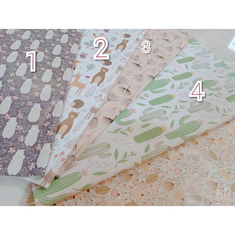 Sỉ 10 tờ giấy gói quà - bao tập mix màu #linhtinhxoeng