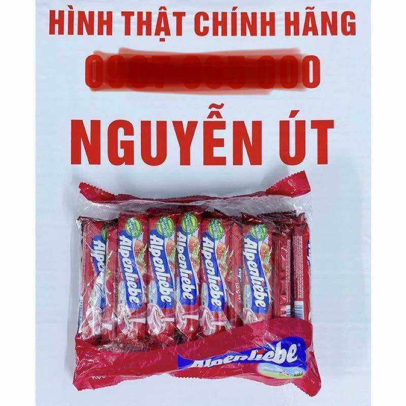 Kẹo alpenliebe kem dâu lốc 16 thỏi