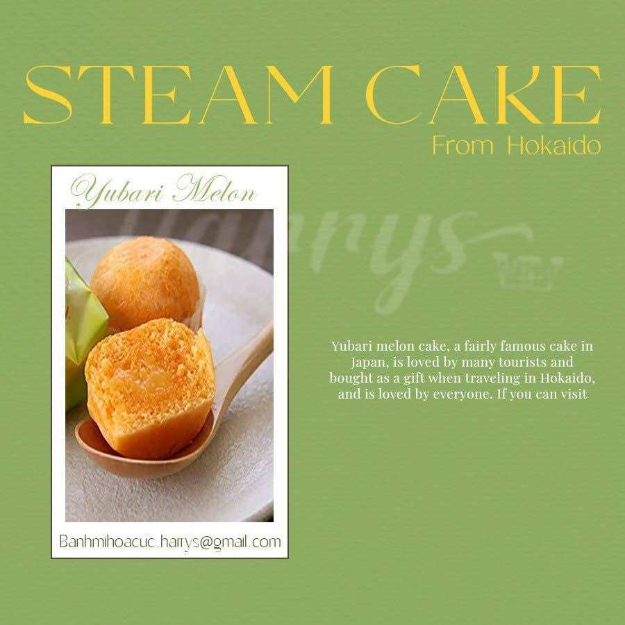 Bánh Bông Lan Dưa Lưới Yubari Melon Steam Cake