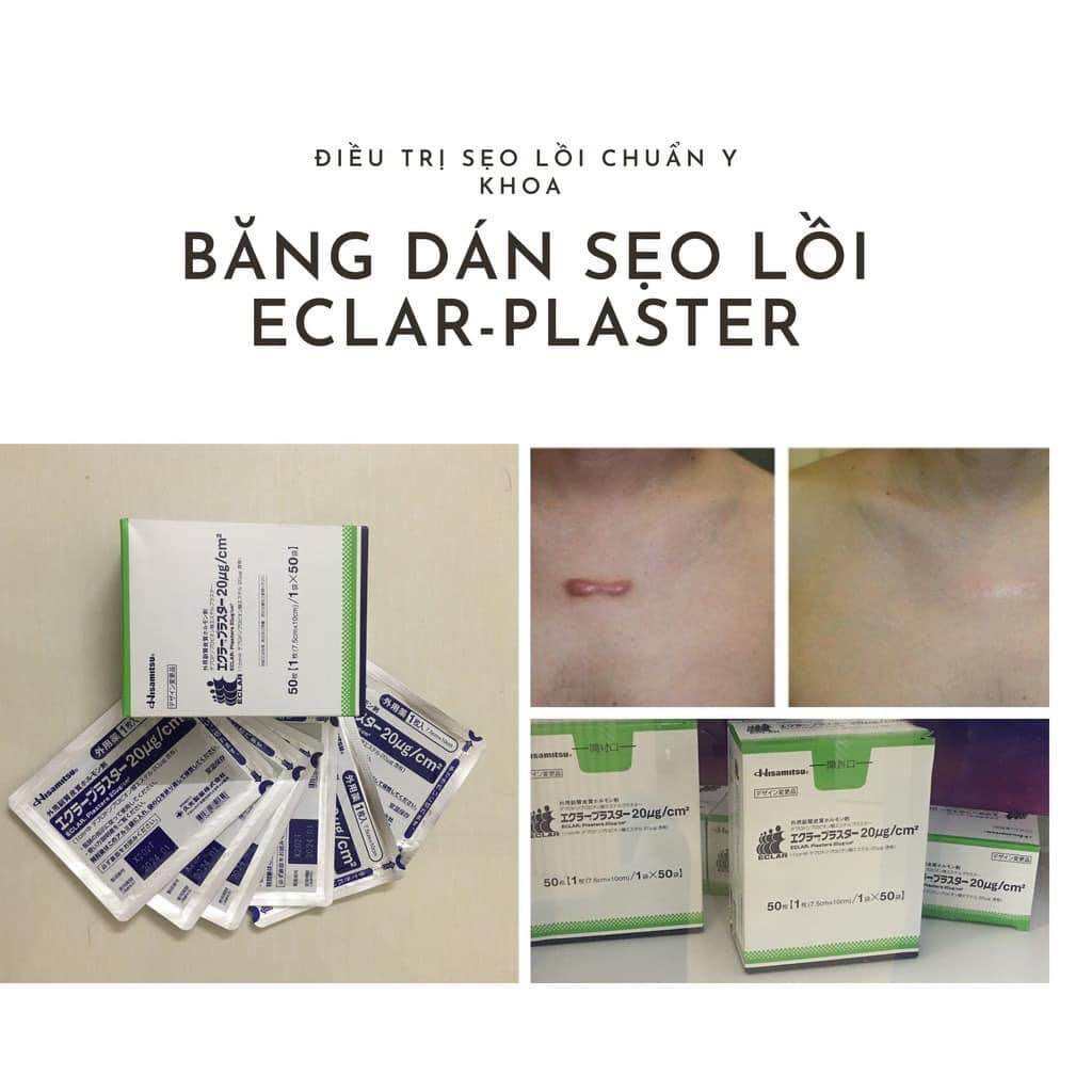 ￼COMBO 5 Miếng dán ép sẹo lồi ECLAR PLASTER (HISAMITSU Nhật Bản)