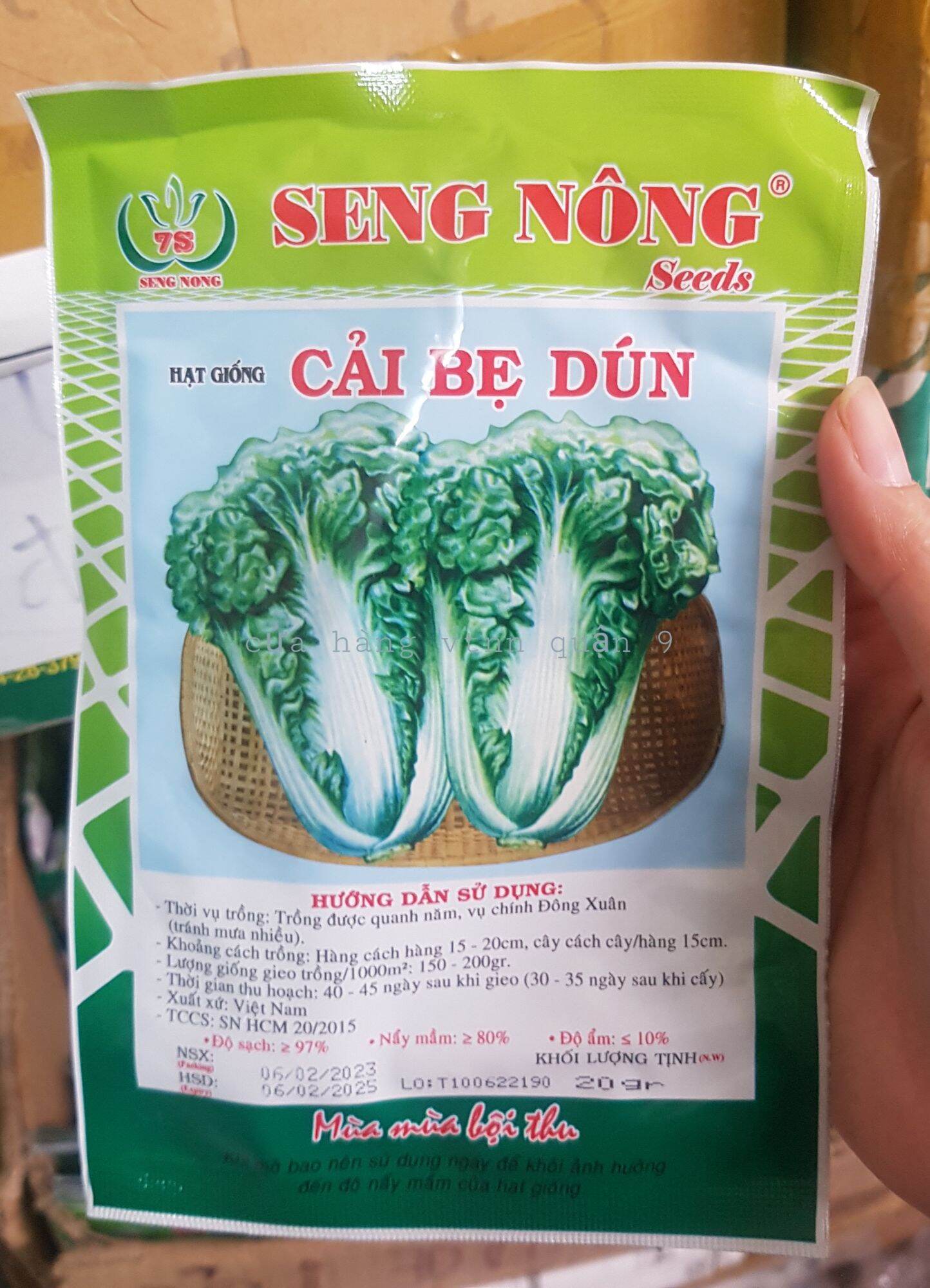 Hạt giống cải dún SN(20gr)