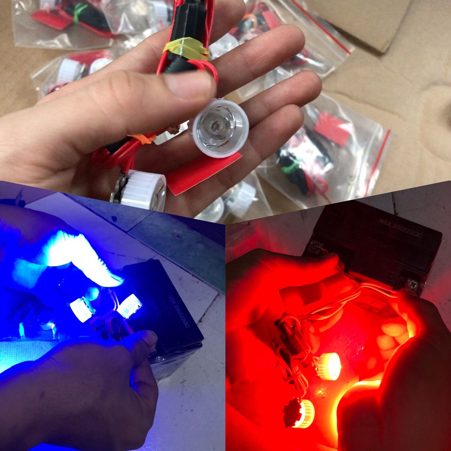 ĐÈN LED LUXEON LẮP CHO BÓNG NHỎ MẮT CÚ HOẶC CHẾ DEMI CÁC XE.