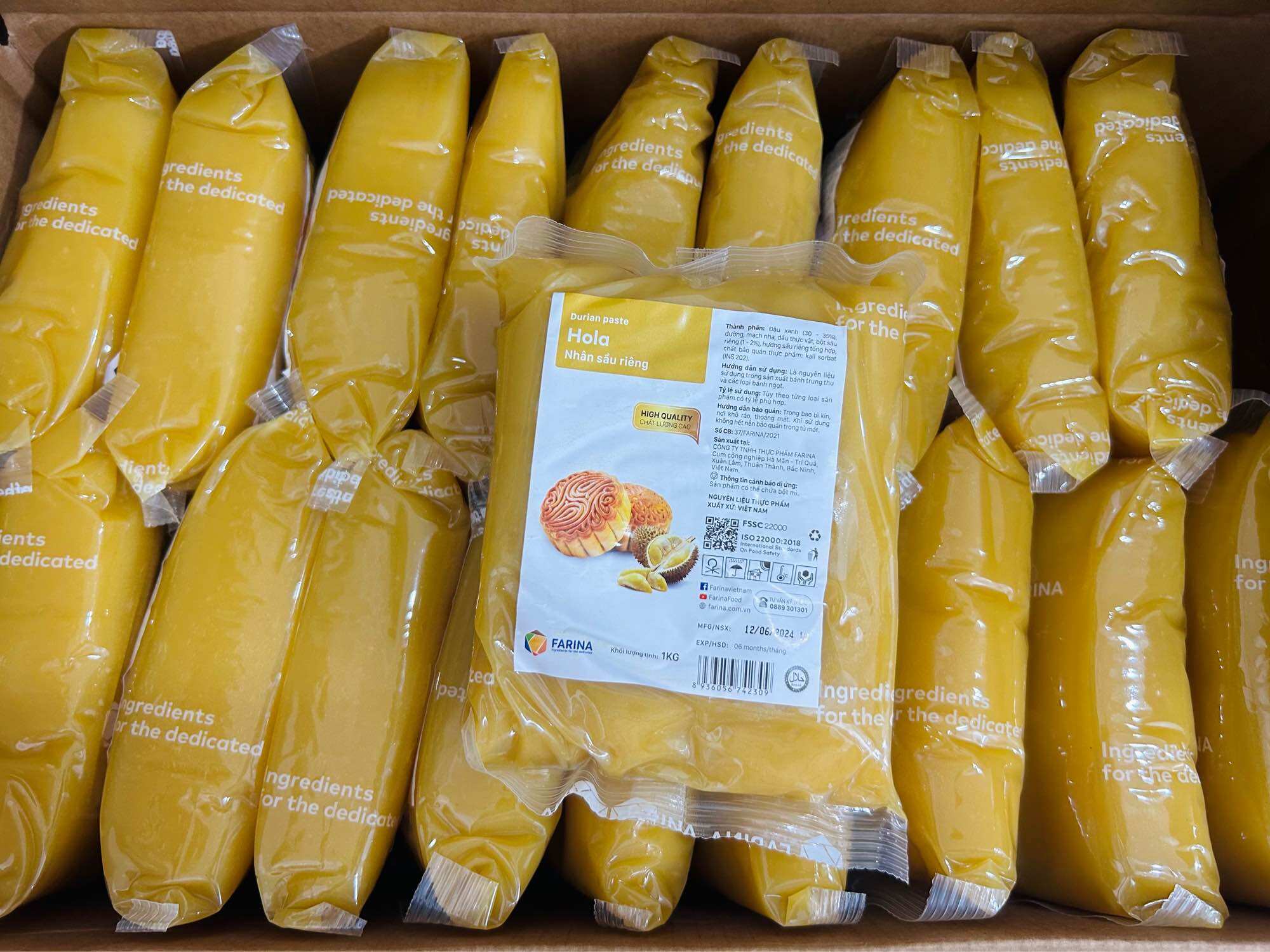 Nhân sầu riêng cao cấp ít ngọt làm bánh trung thu 1kg