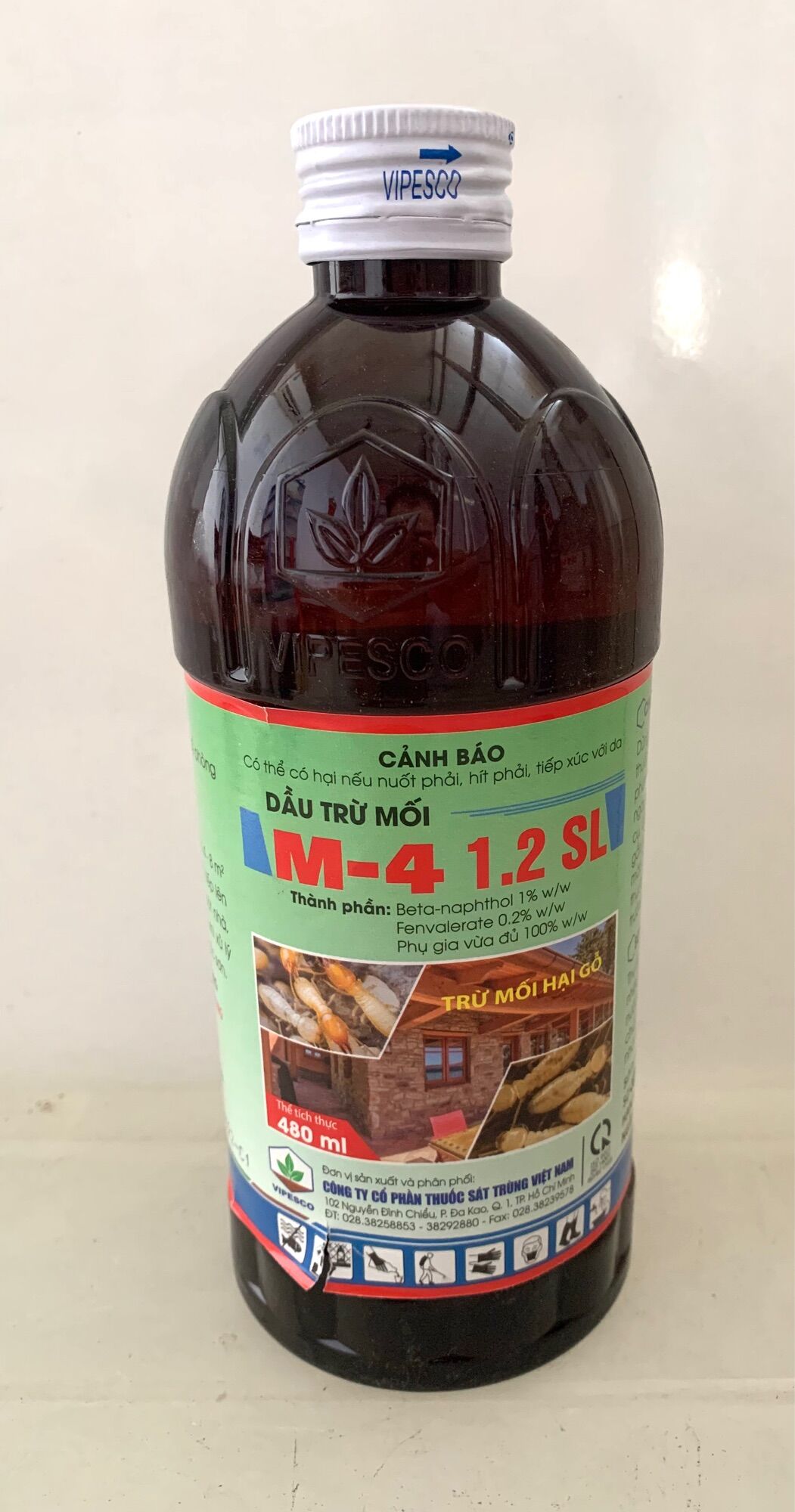 Dầu trừ mối m-4 1.2 sl - thu.ốc phòng chống mối, mọt giá rẻ - chai 480ml
