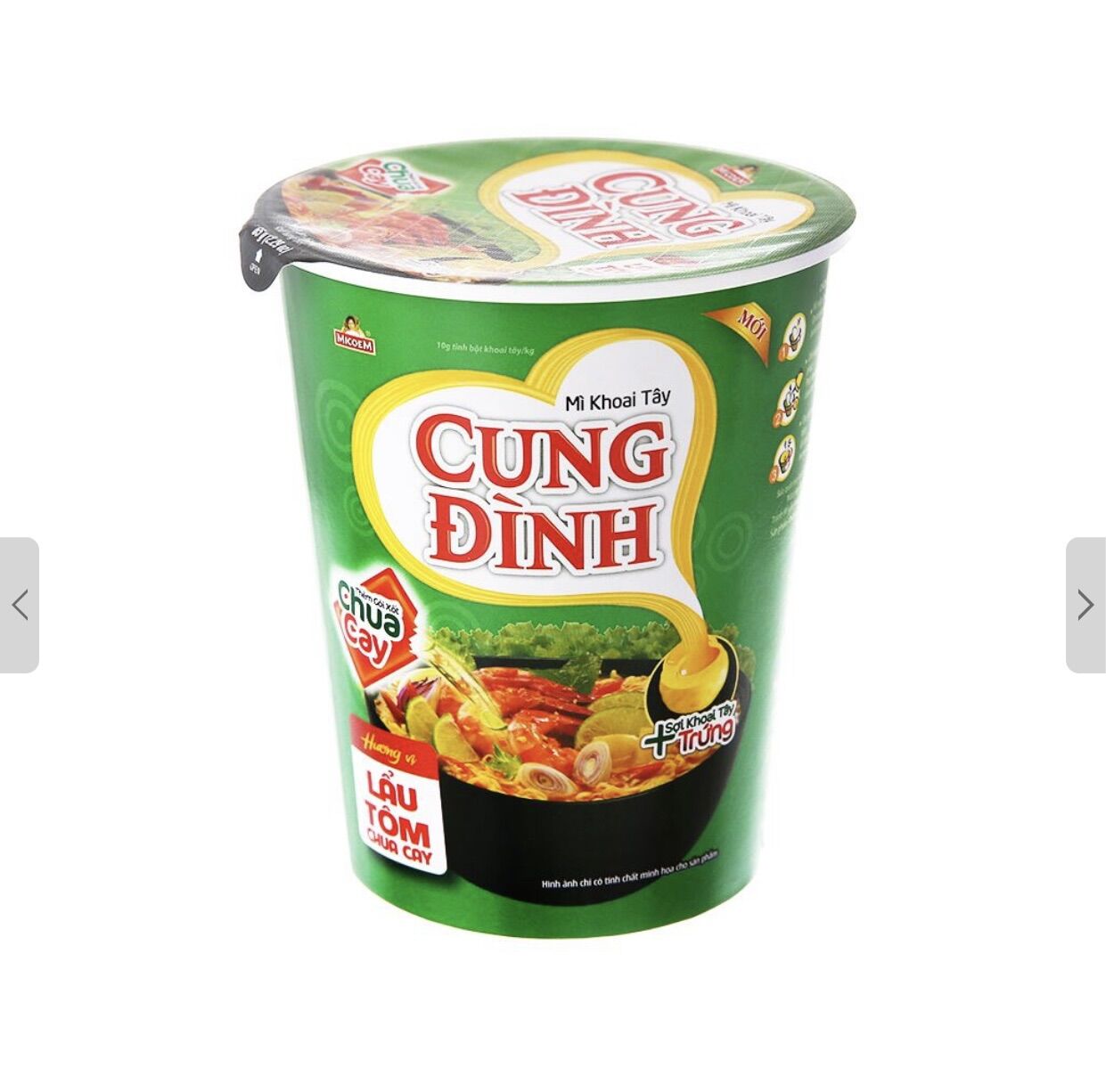 Mì Cung Đình thùng 24 ly lẩu tôm x 65gr