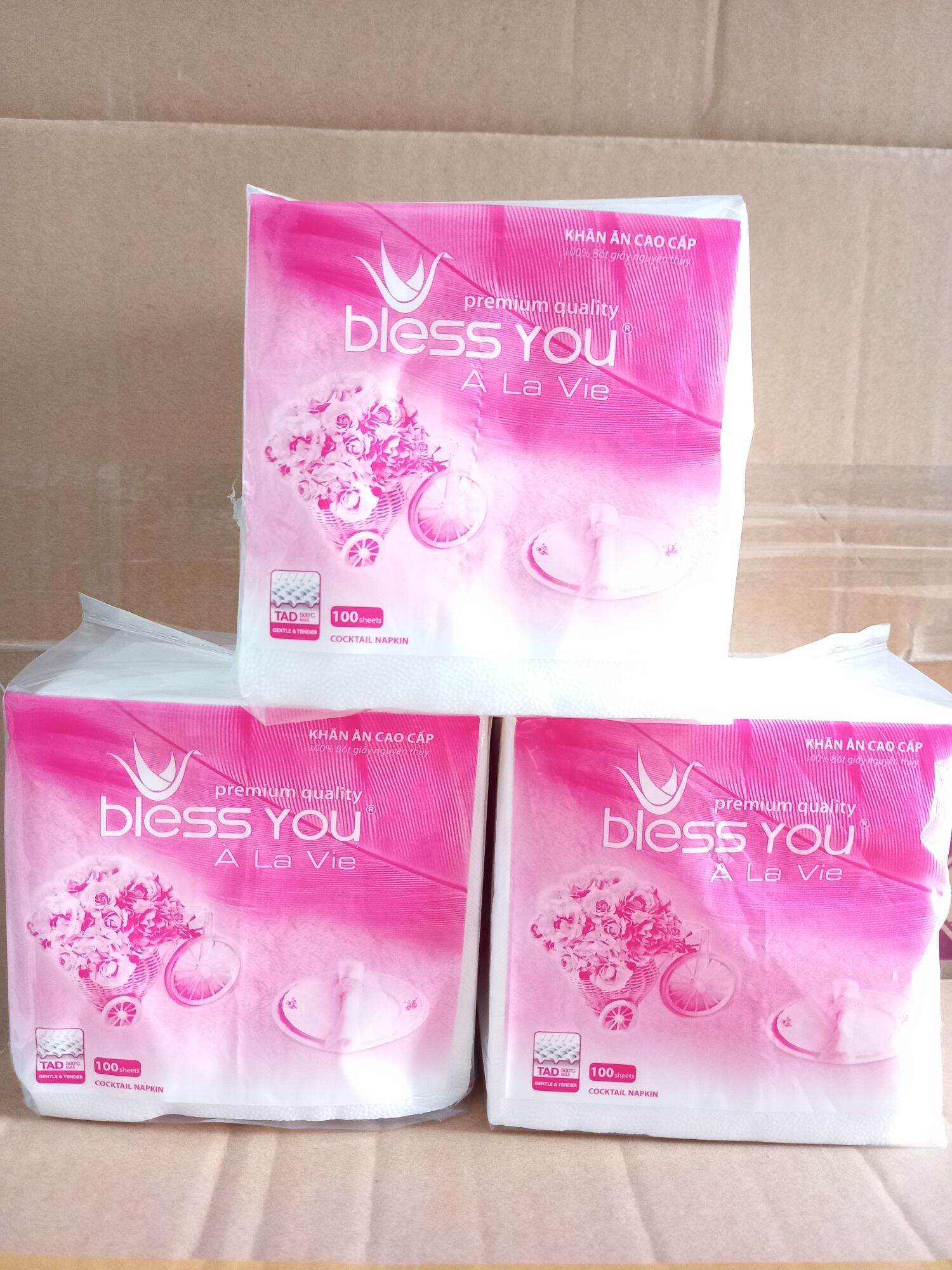 Giấy ăn cao cấp BLESS YOU À La Vie 100 Tờ