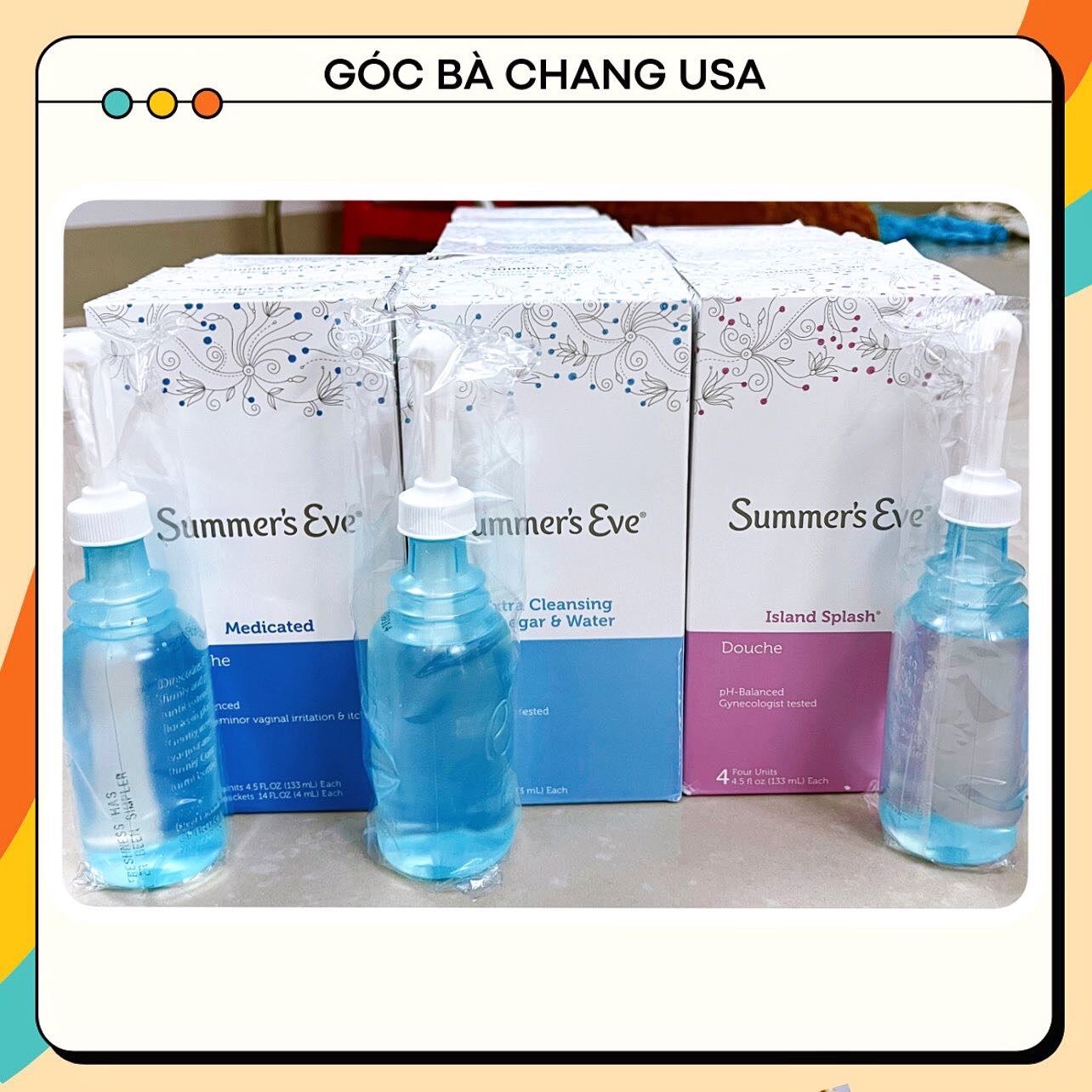 Dung dịch rửa phụ khoa Summer s Eve Fresh Scent Douch + extracleansing vinegar & water thumbnail