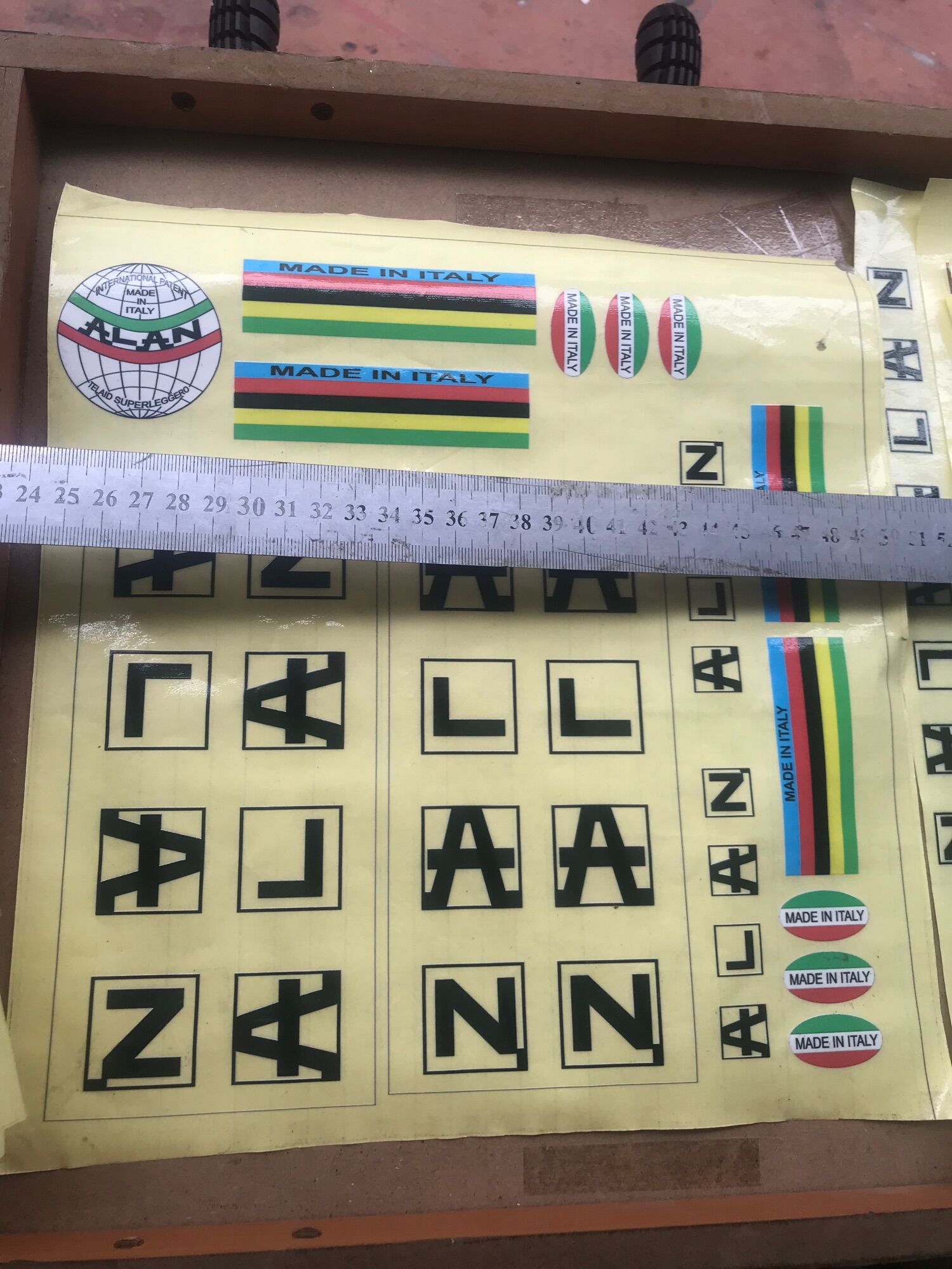 Decal tem xe đạp ALAN ITALY