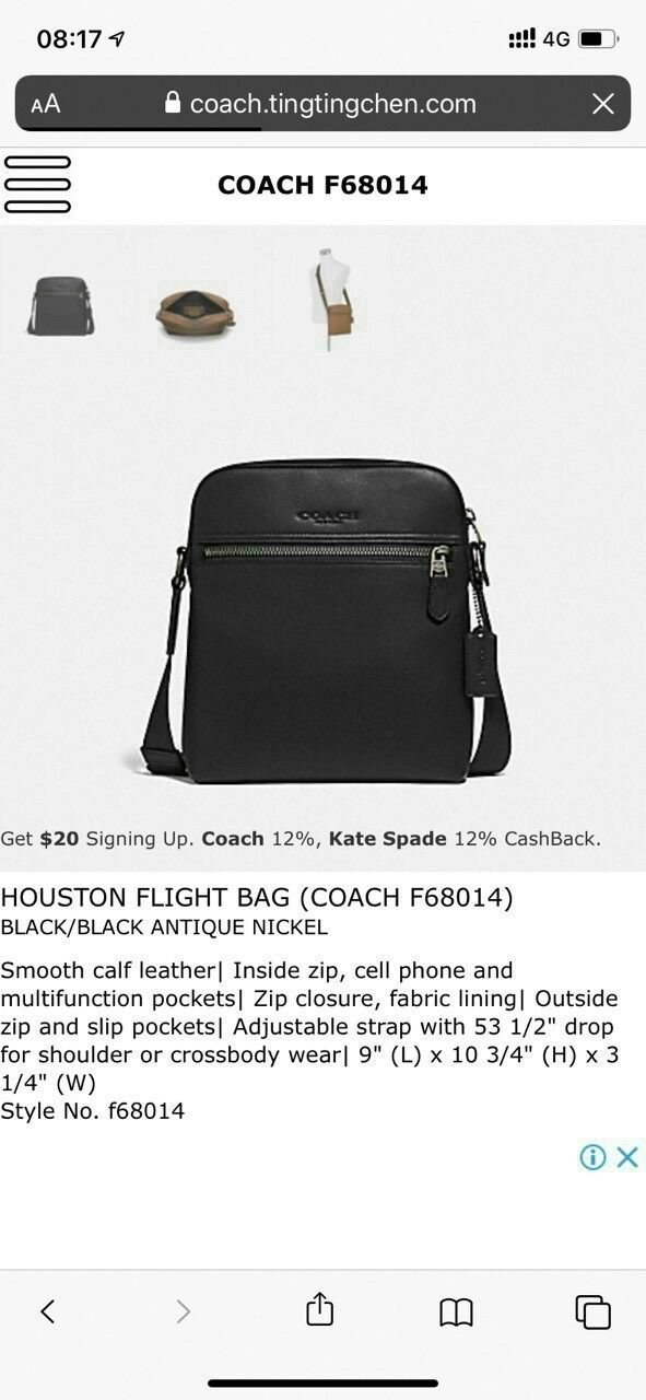 [HCM]Túi đeo chéo Coach nam siêu xịn