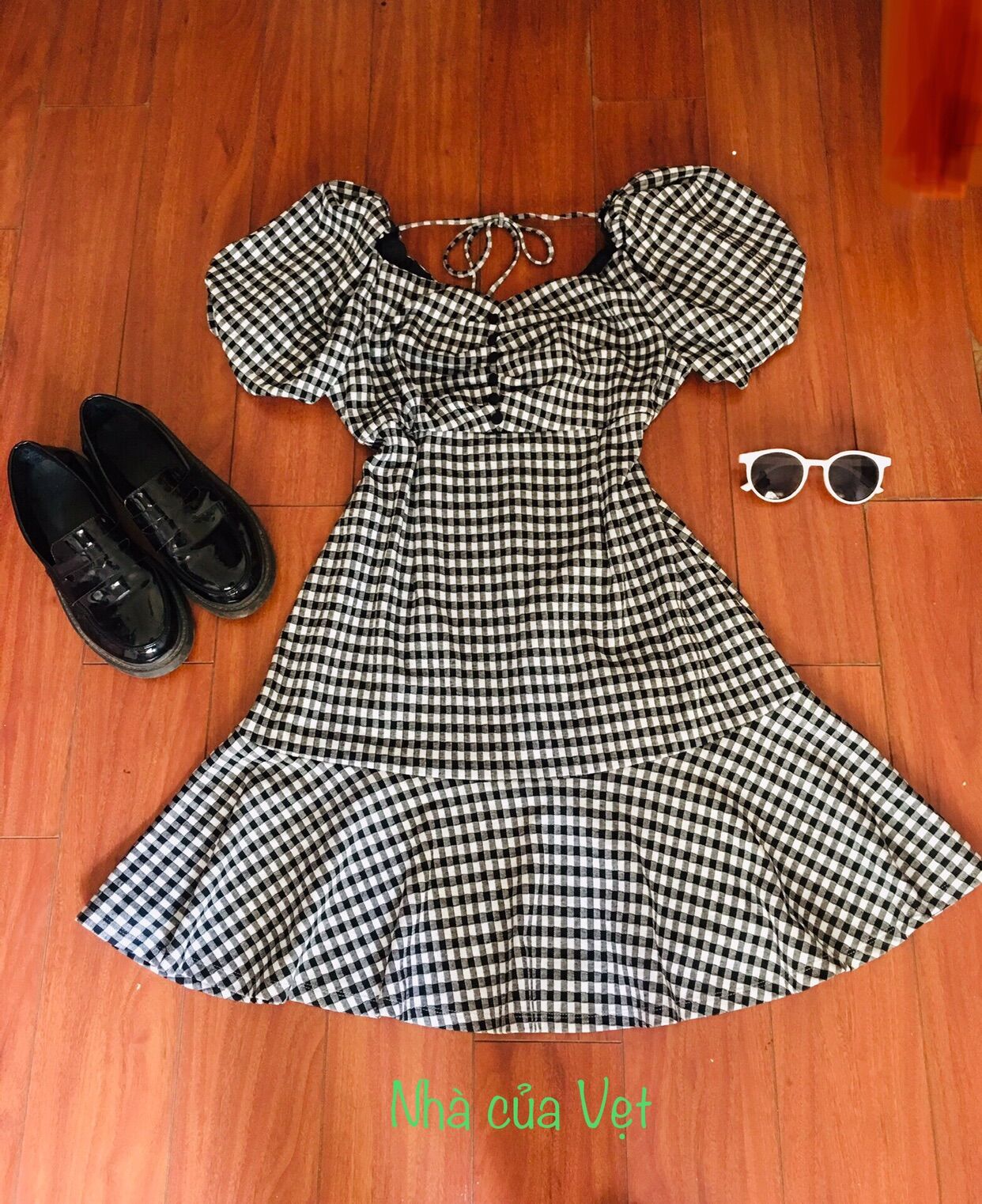 Váy kẻ Vero MODA size L
