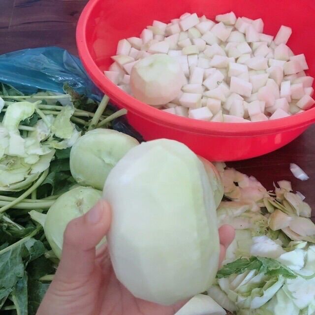 Kim chi củ su hào giòn ngọt ngon