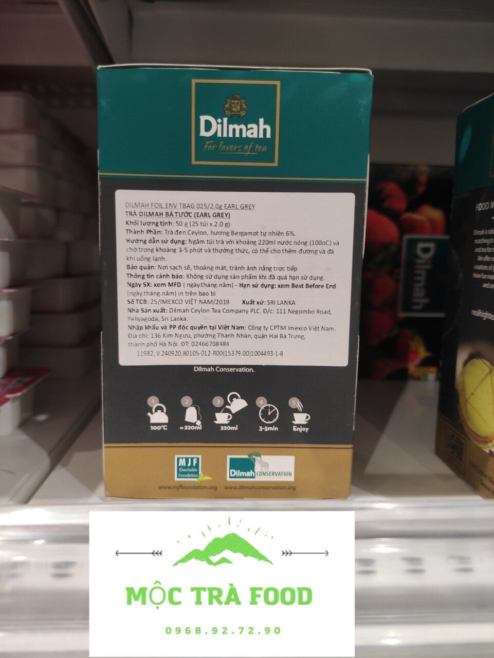 Trà Bá Tước Dilmah Earl Grey MỘC TRÀ FOOD