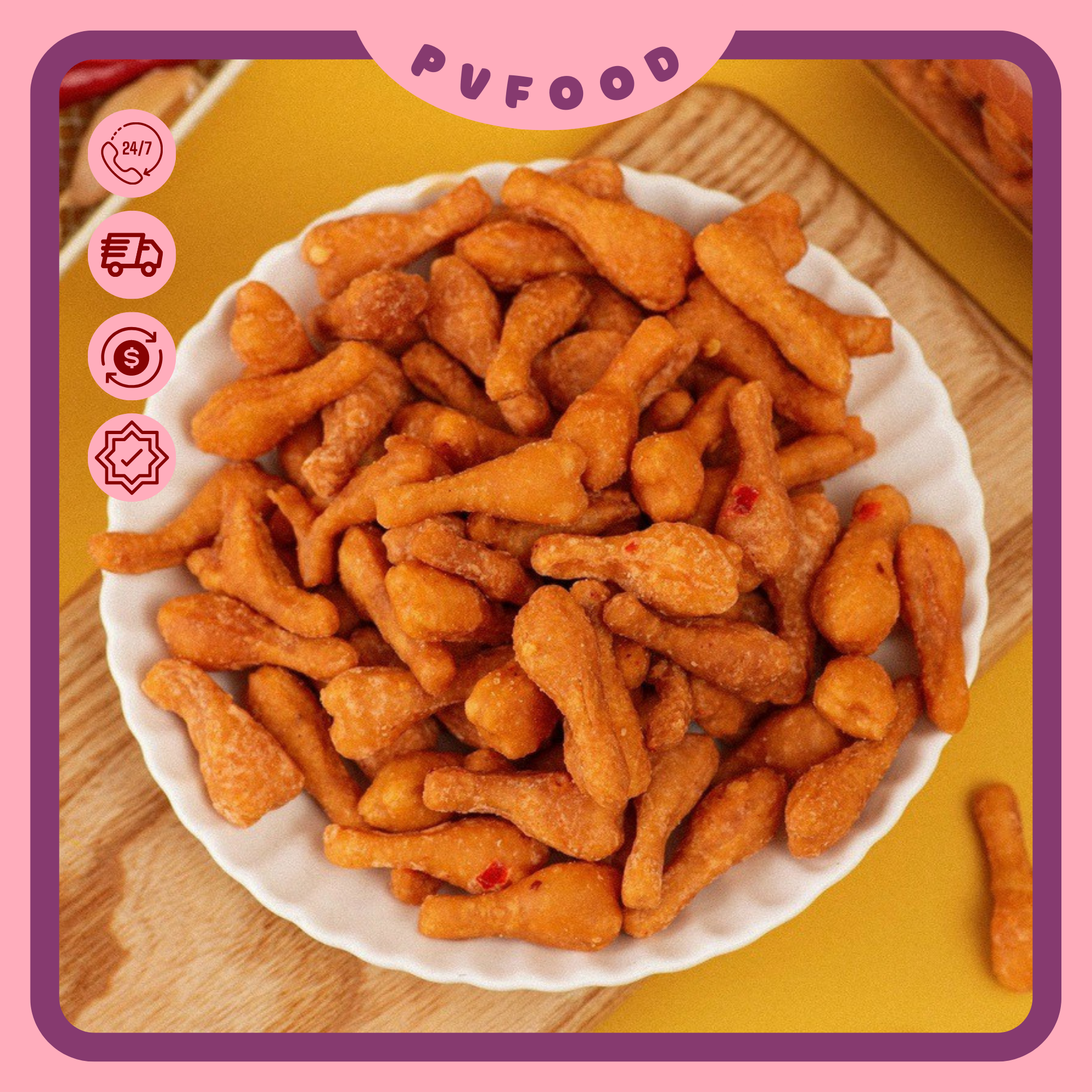 Bánh đùi gà bơ cay hũ 300g