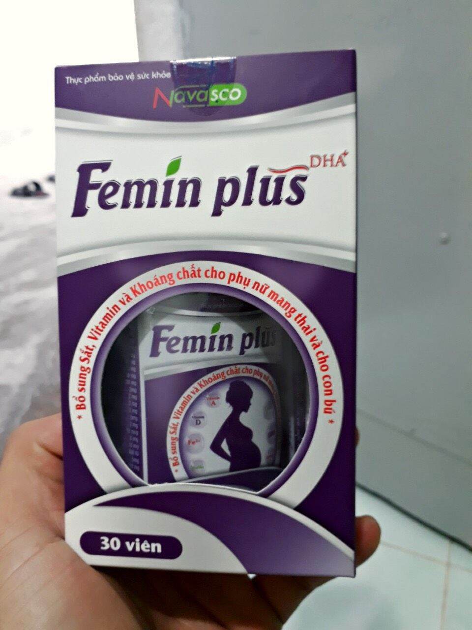 Bổ sung sắt và các vitamin Femin PLUS cho phụ nữ mang thai và cho con bú