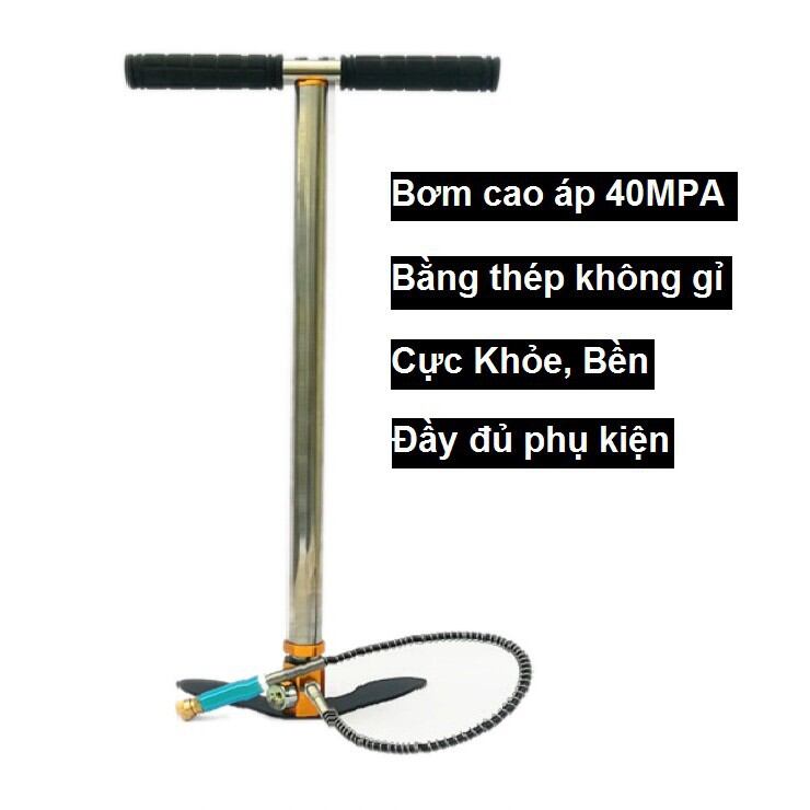 Bơm xe cao áp ô tô 40mpa đầu lọc ẩm nhỏ_longtuangiare