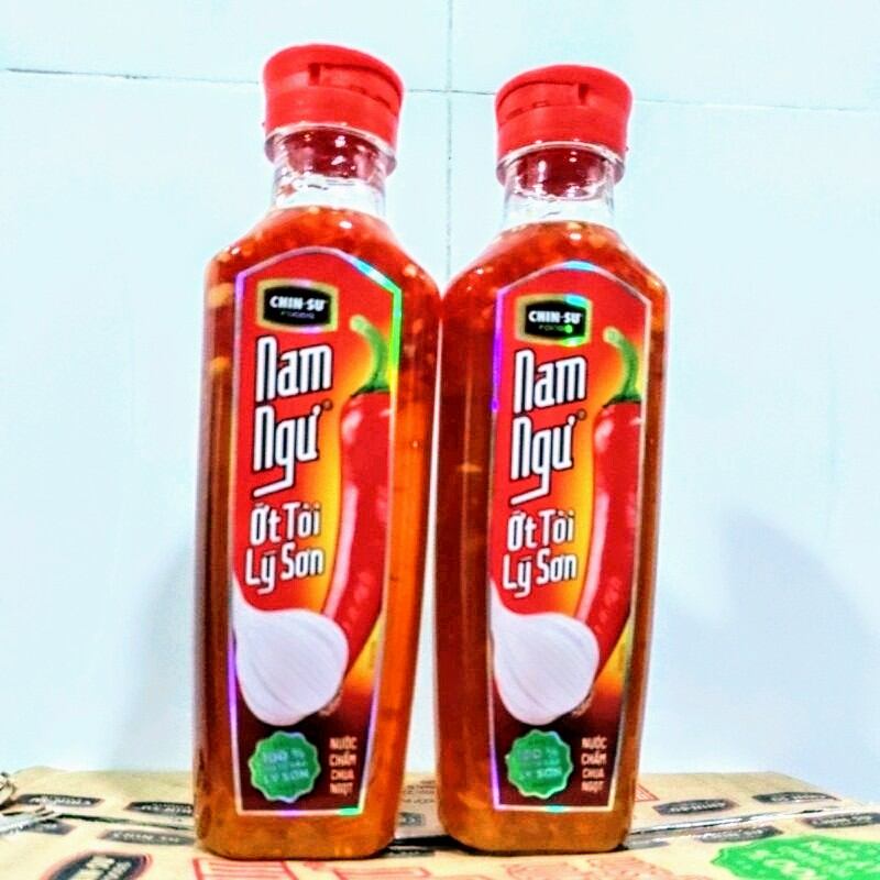 Combo 2 chai nước mắm nam ngư tỏi ớt lý sơn cao cấp 300ml