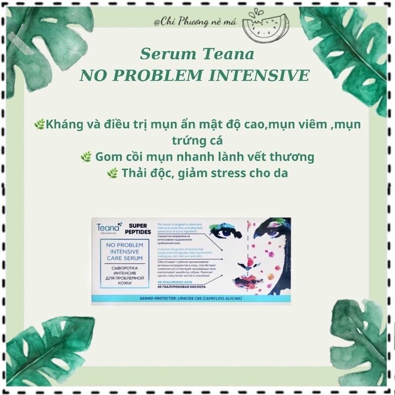 Serum Teana No Problem Giảm Sưng Vi&Ecircm Mụn