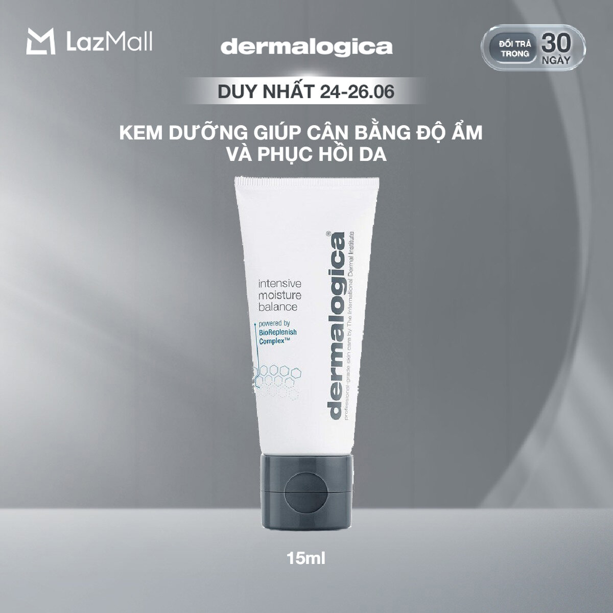 Kem dưỡng giúp cân bằng độ ẩm và phục hồi da Dermalogica Intensive Moisture Balance 15ml