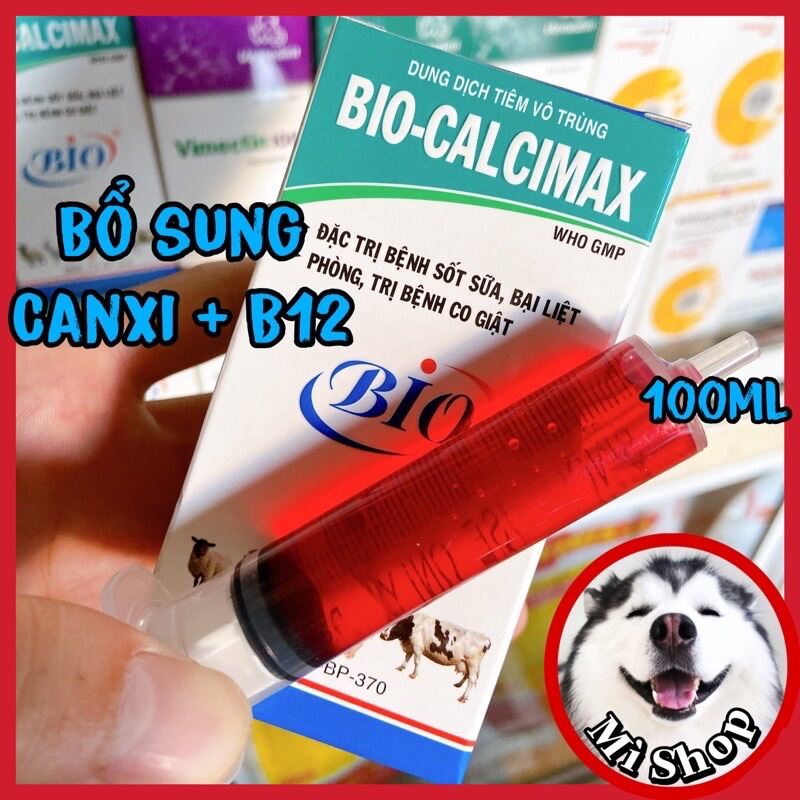 Bio Calcimax bổ sung B12 cho gà đá, gà chọi, heo, trâu, bò