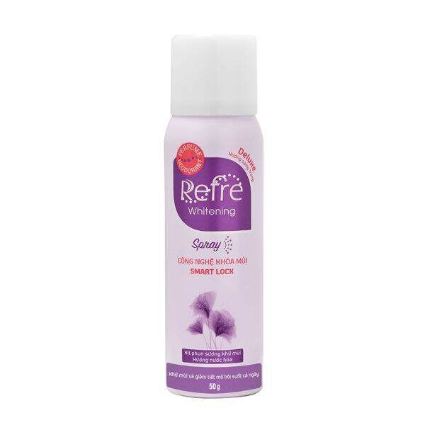 Xịt Phun Sương Khử Mùi Dưỡng Trắng Hương Nước Hoa Refre Whitening Spray Deluxe sang trọng 50g