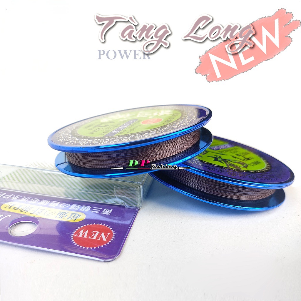 Dây câu dù pe lõi carbon siêu bền tàng long 20m,làm thẻo câu đài cao cấp