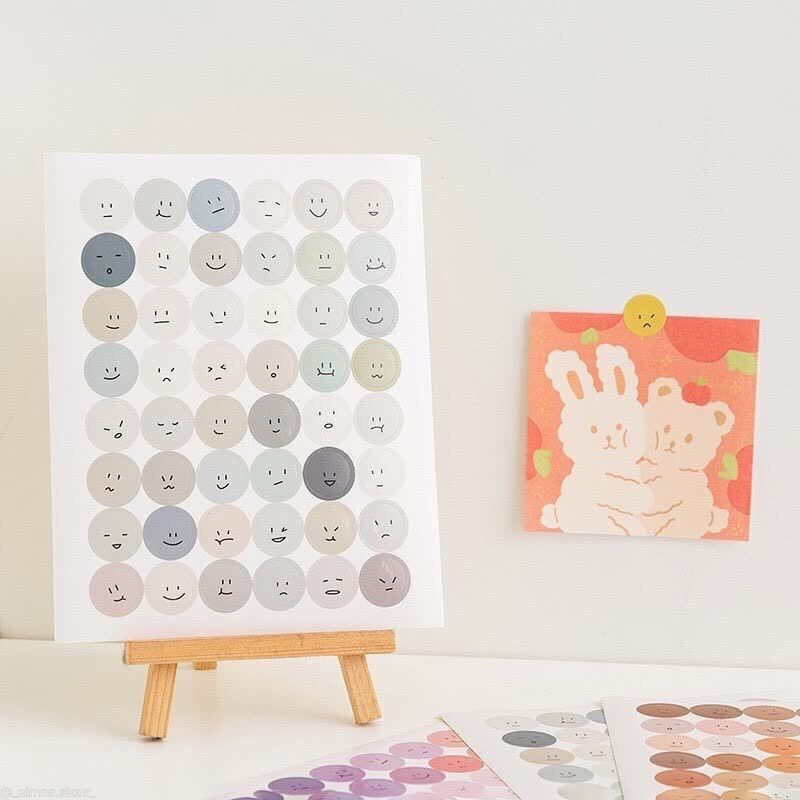 Set sticker mặt cười trang trí bullet journal - Aimée Store
