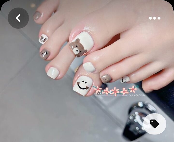 Nailbox móng úp chân thiết kế đáng yêu😻😻😻
