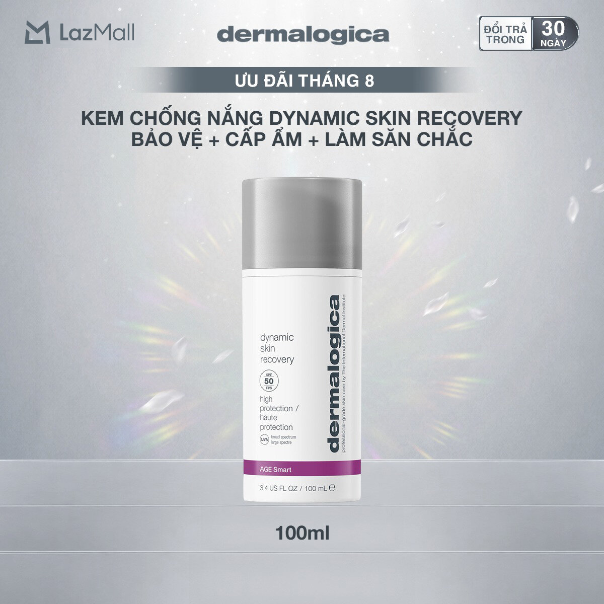 Kem chống nắng 3 in 1 Dermalogica Dynamic Skin Recovery SPF50 Jumbo Size 100ml