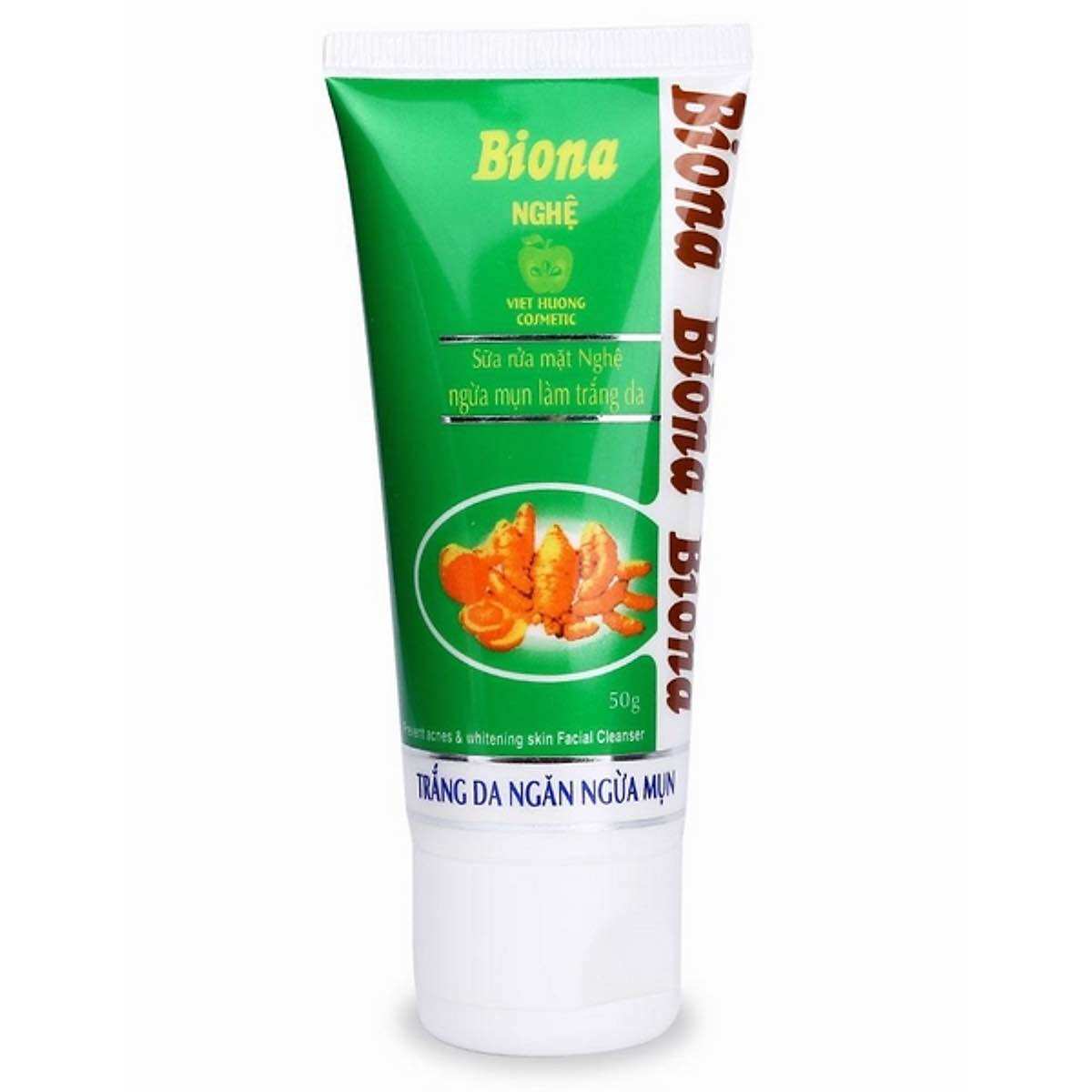 Sữa Rửa Mặt Nghệ Biona Trắng Mờ Thâm 50g