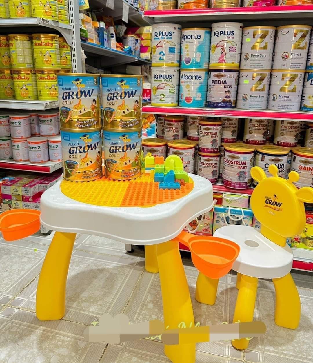 Bàn lego hươu Grow 2 in 1